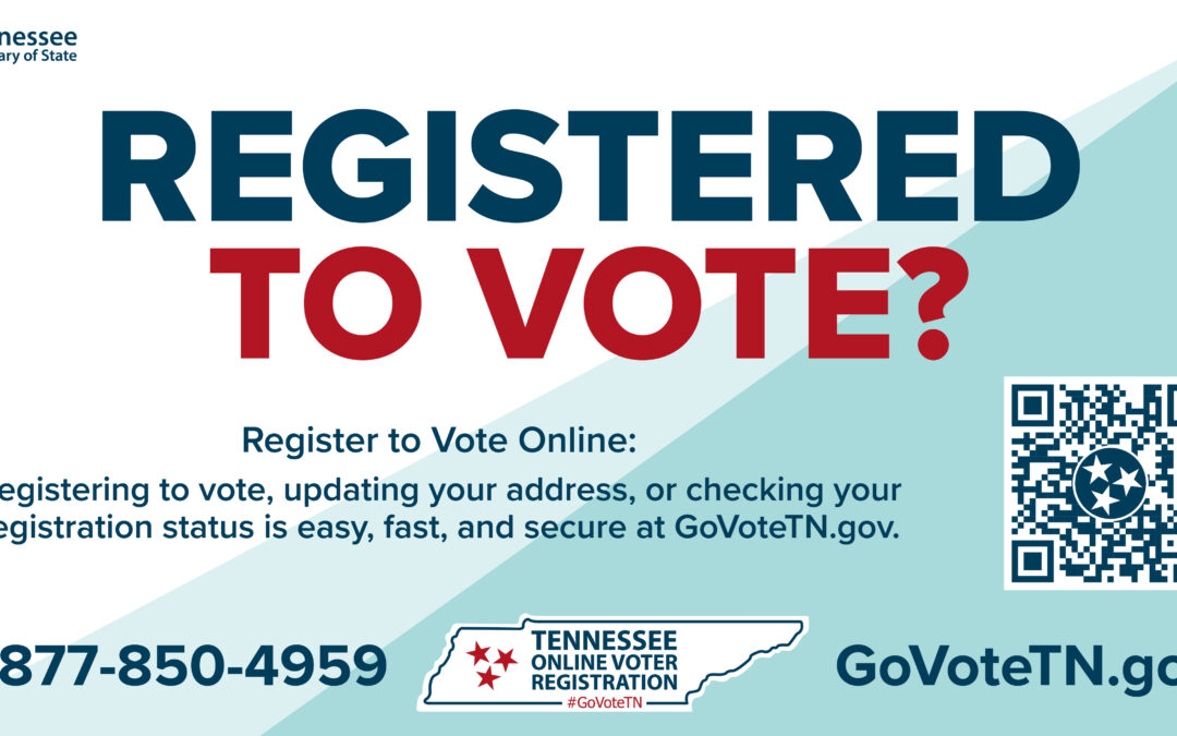 Registered to Vote – last day to register is April 4, 2022