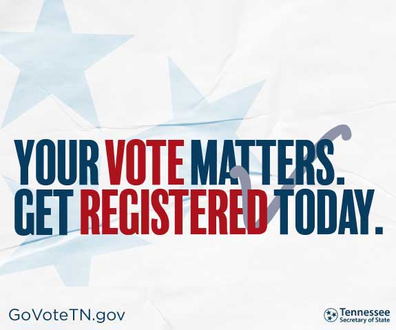 Registered to Vote – last day to register is July 5, 2022